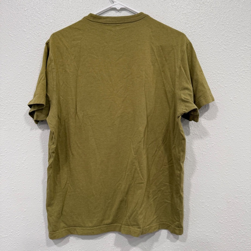Eddie Bauer Legendwash Men Medium Olive Green Short Sleeve Pocket T-Shirt Cotton - Picture 2 of 8